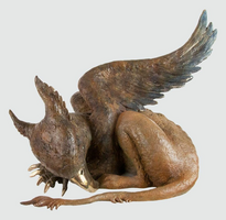 James Coplestone Sleeping Gryphon Garden Sculpture